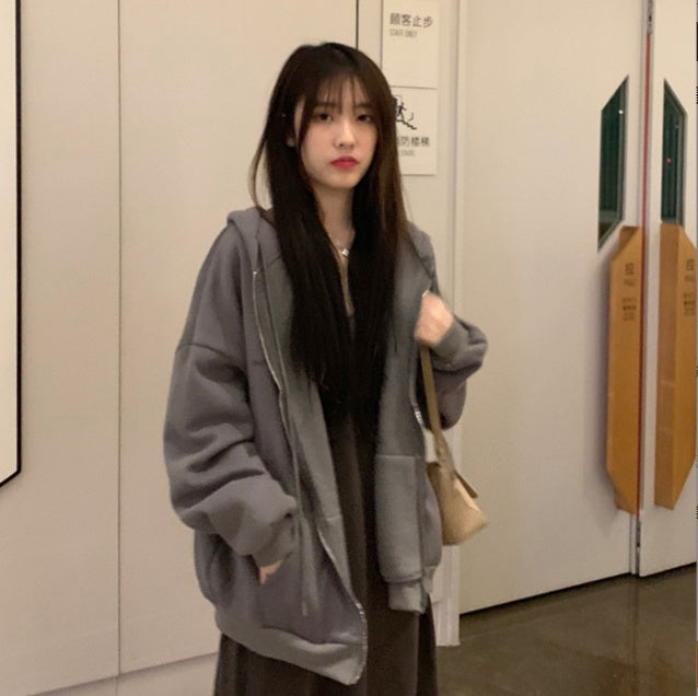 Sweat à capuche zippé femme