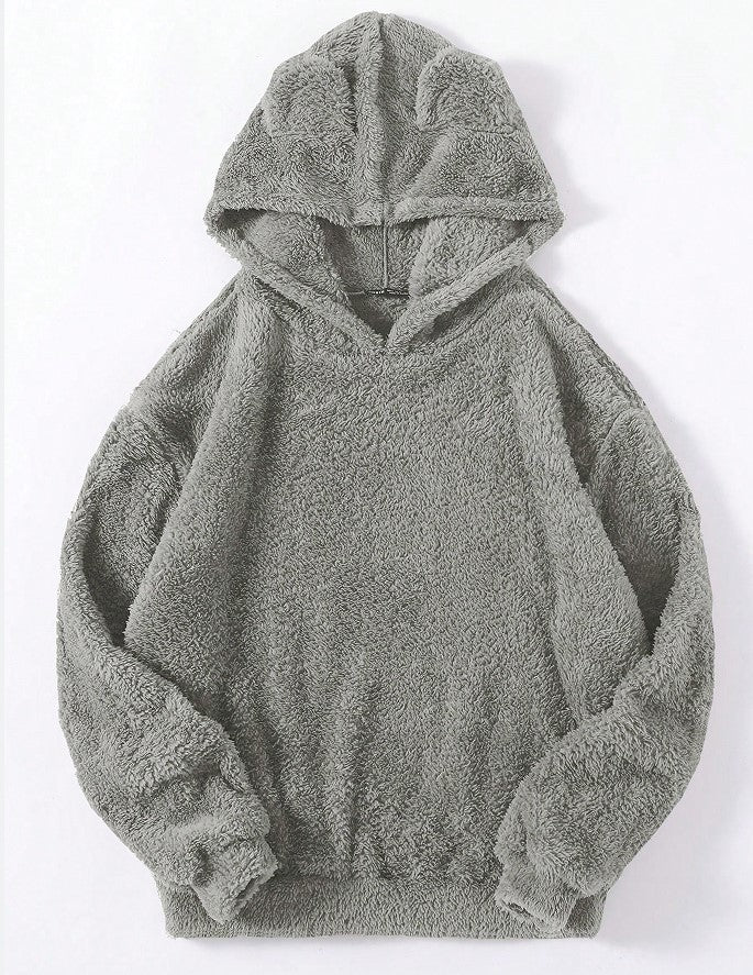 Pull à capuche moelleux avec oreilles de lapin