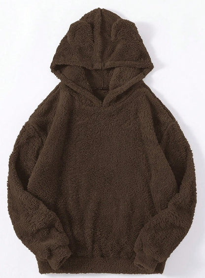 Pull à capuche moelleux avec oreilles de lapin