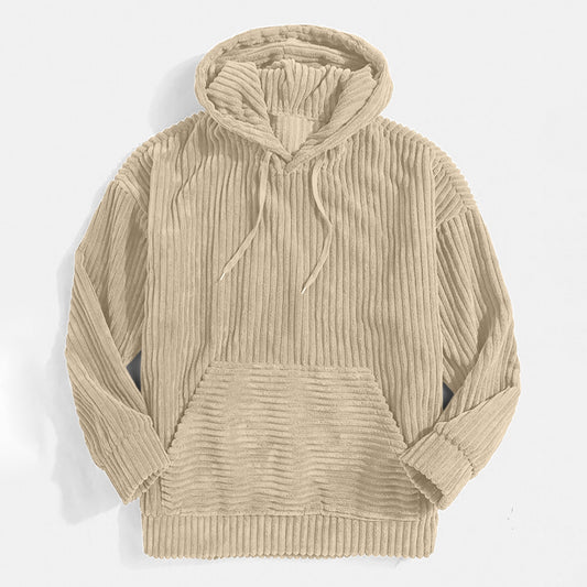 Pull à capuche en velours homme