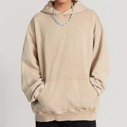 Pull à capuche vintage en coton homme