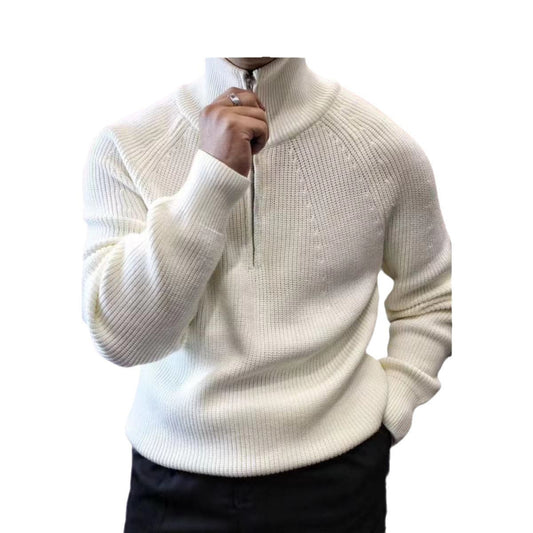 Pull col montant zippé Homme