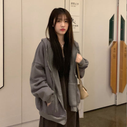 Sweat à capuche zippé femme