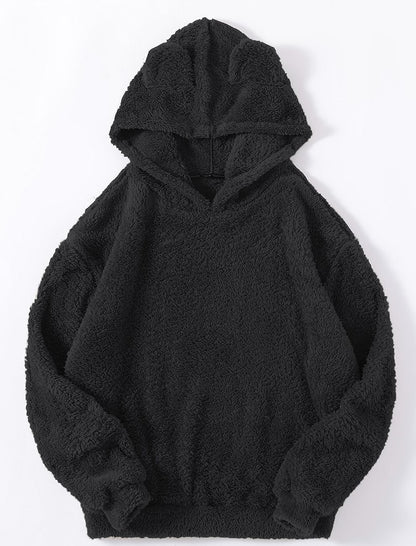 Pull à capuche moelleux avec oreilles de lapin