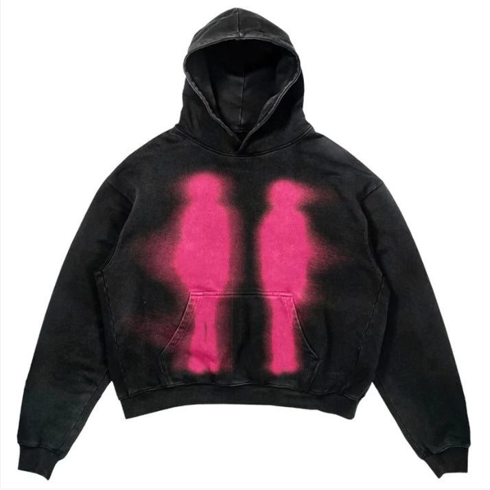 Sweat à capuche vintage homme