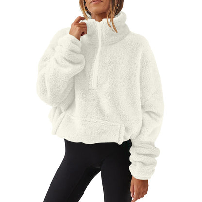 Pull en polaire zippé femme