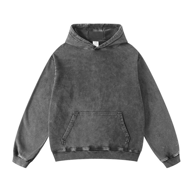 Pull à capuche vintage en coton homme