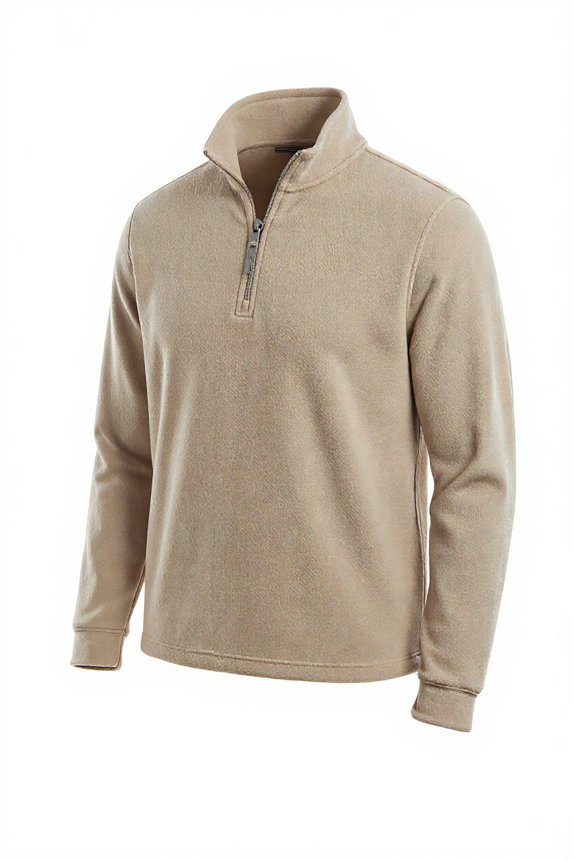 Pull col montant zippé