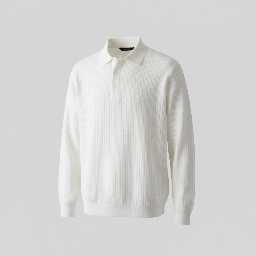 Pull col polo zippé-style britannique