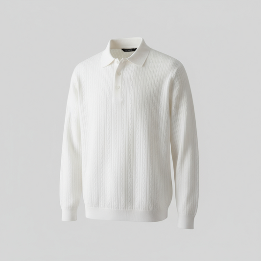 Pull col polo zippé-style britannique