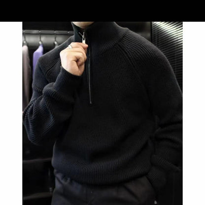 Pull col montant zippé Homme