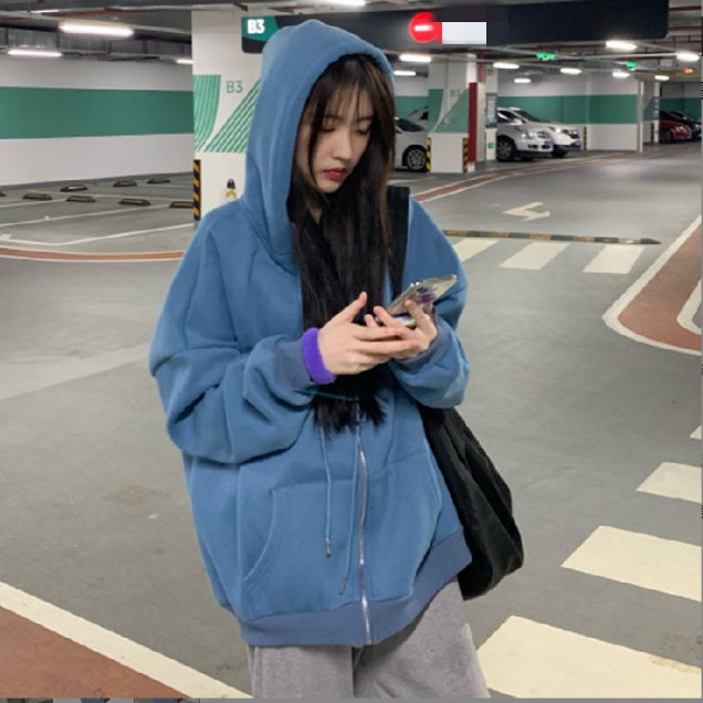 Sweat à capuche zippé femme