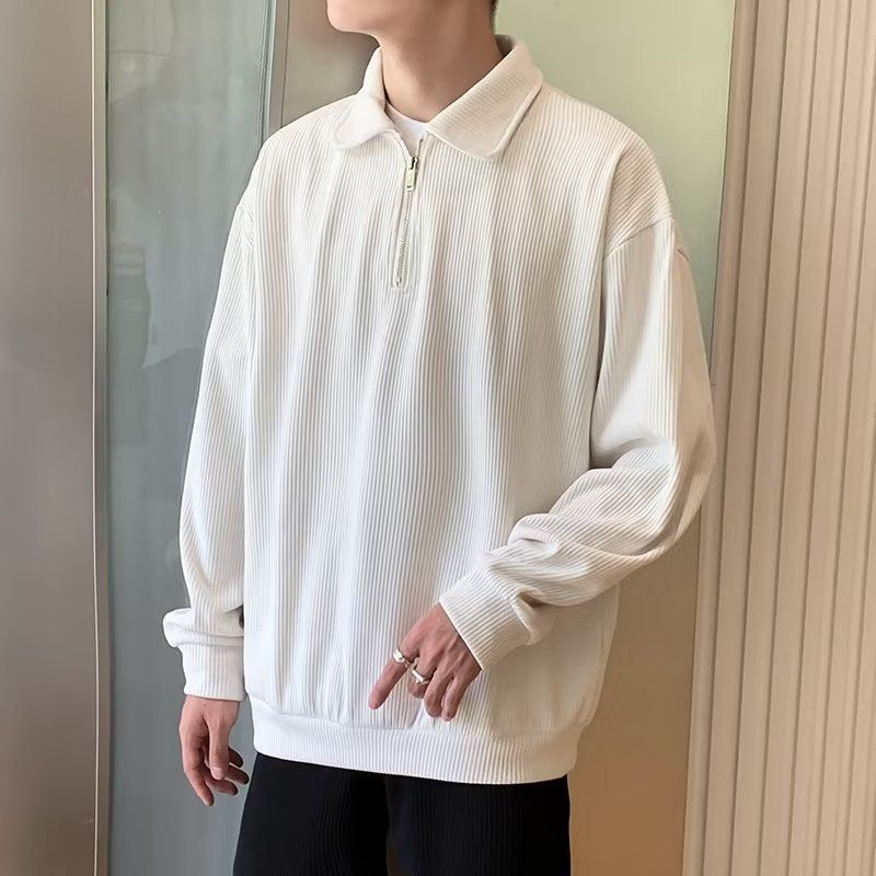 Pull col polo zippé-style britannique