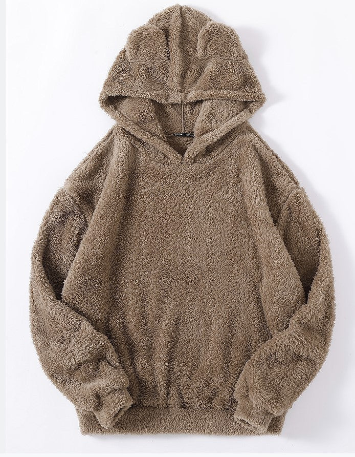Pull à capuche moelleux avec oreilles de lapin