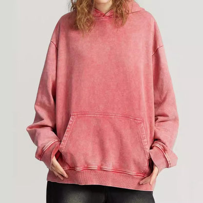 Pull à capuche vintage en coton homme