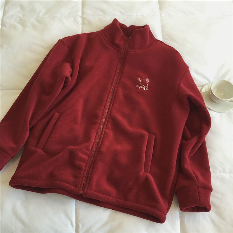 Pull à col zippé femme