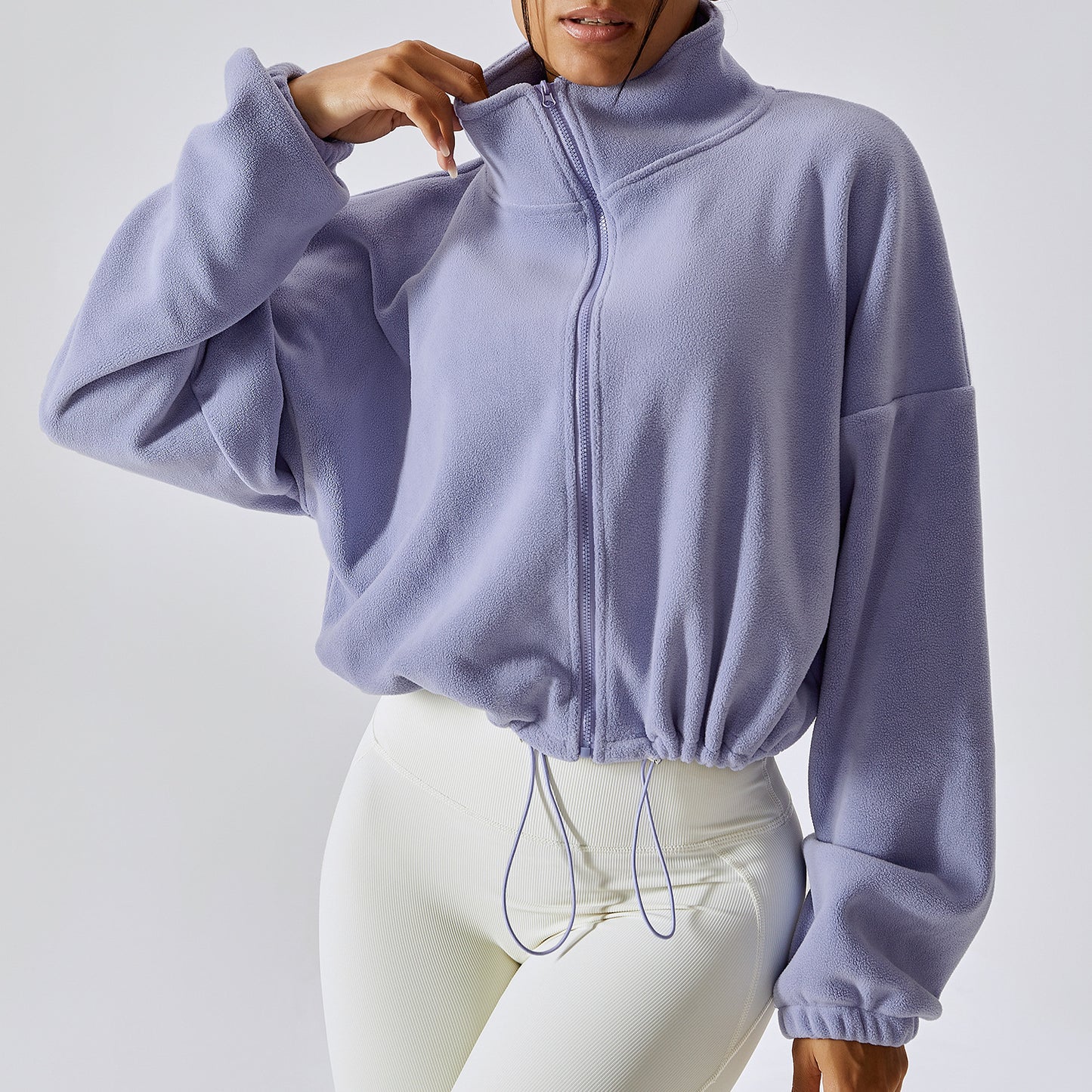 Pull sauté zippé femme